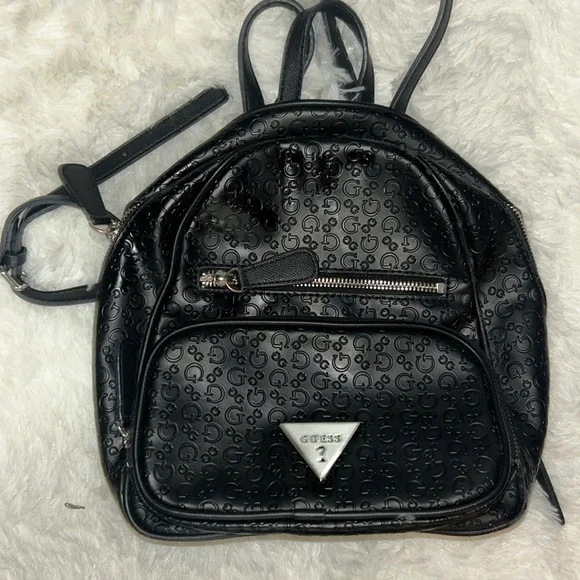 GUESS Embossed Black Backpack GUESS® Boston Backpack main image 4